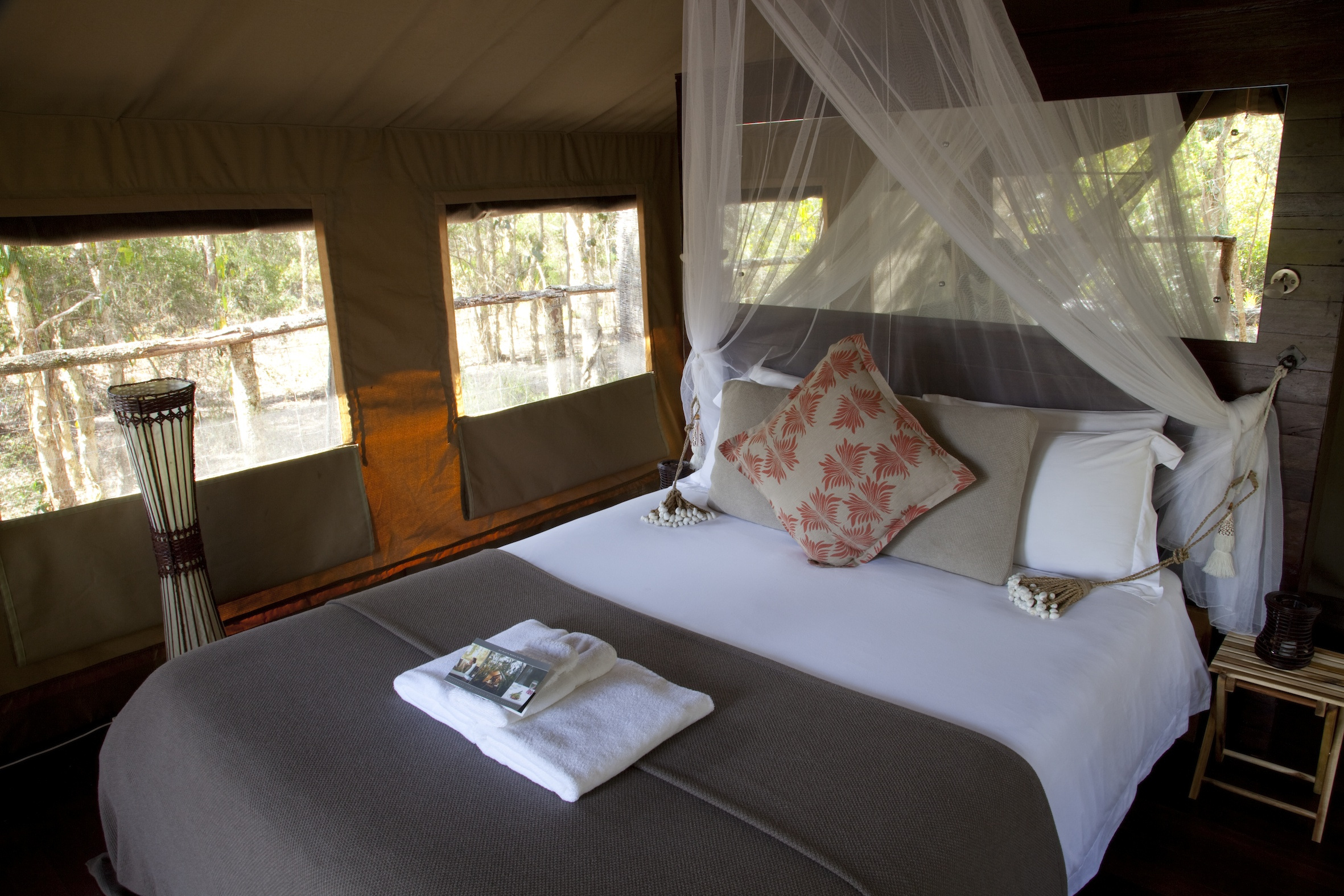 Jervis bay tent bedroom