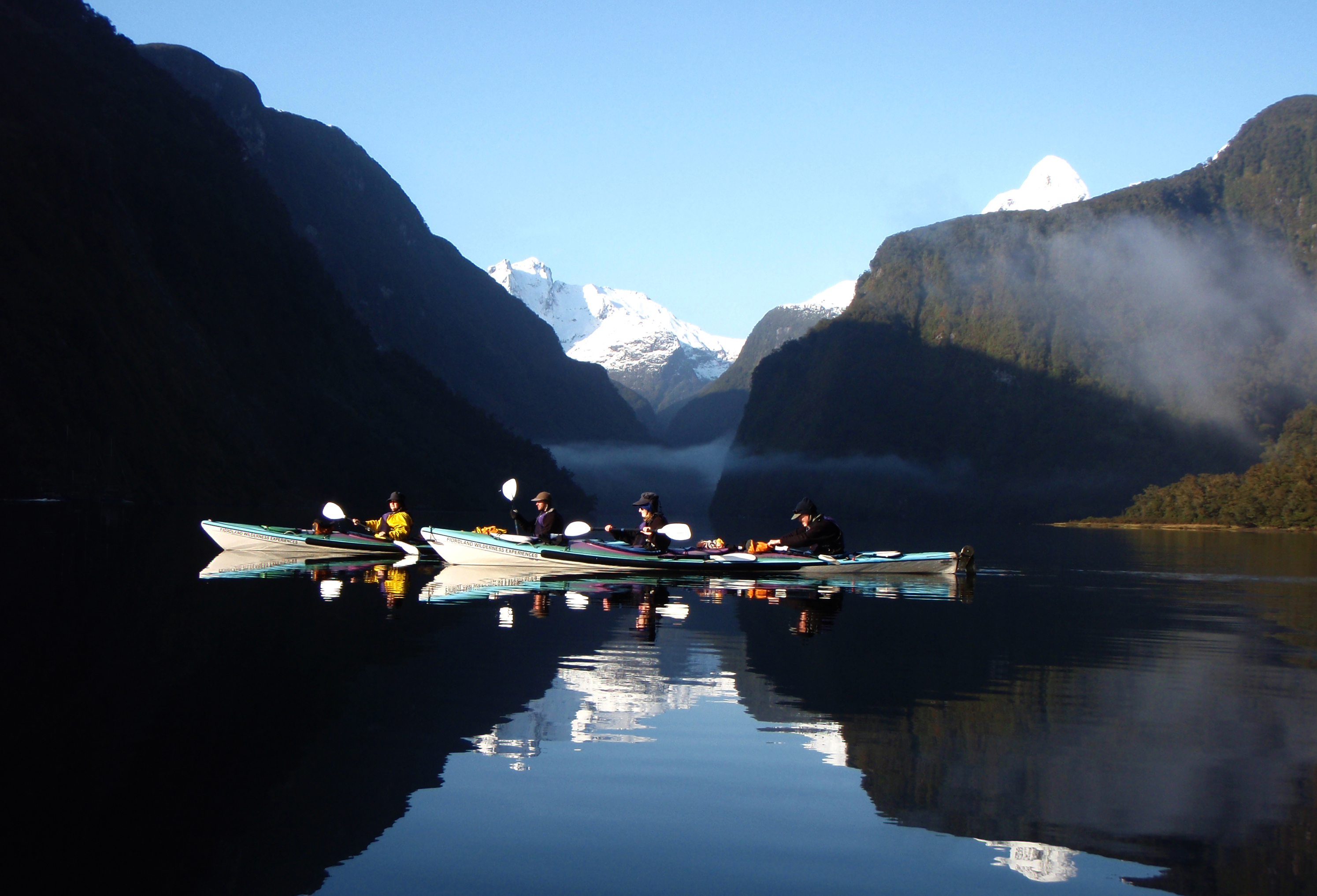 Kayaking in Doubtful Sound | New Zealand holiday with kids