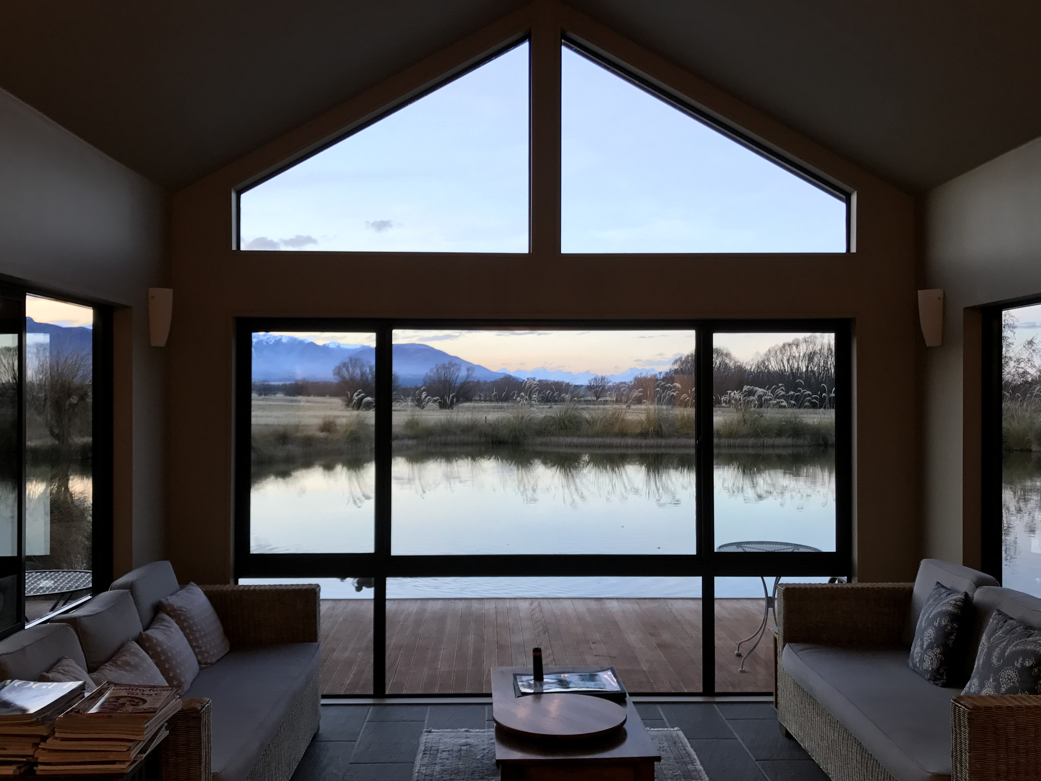 Wake up to calming views over the lake